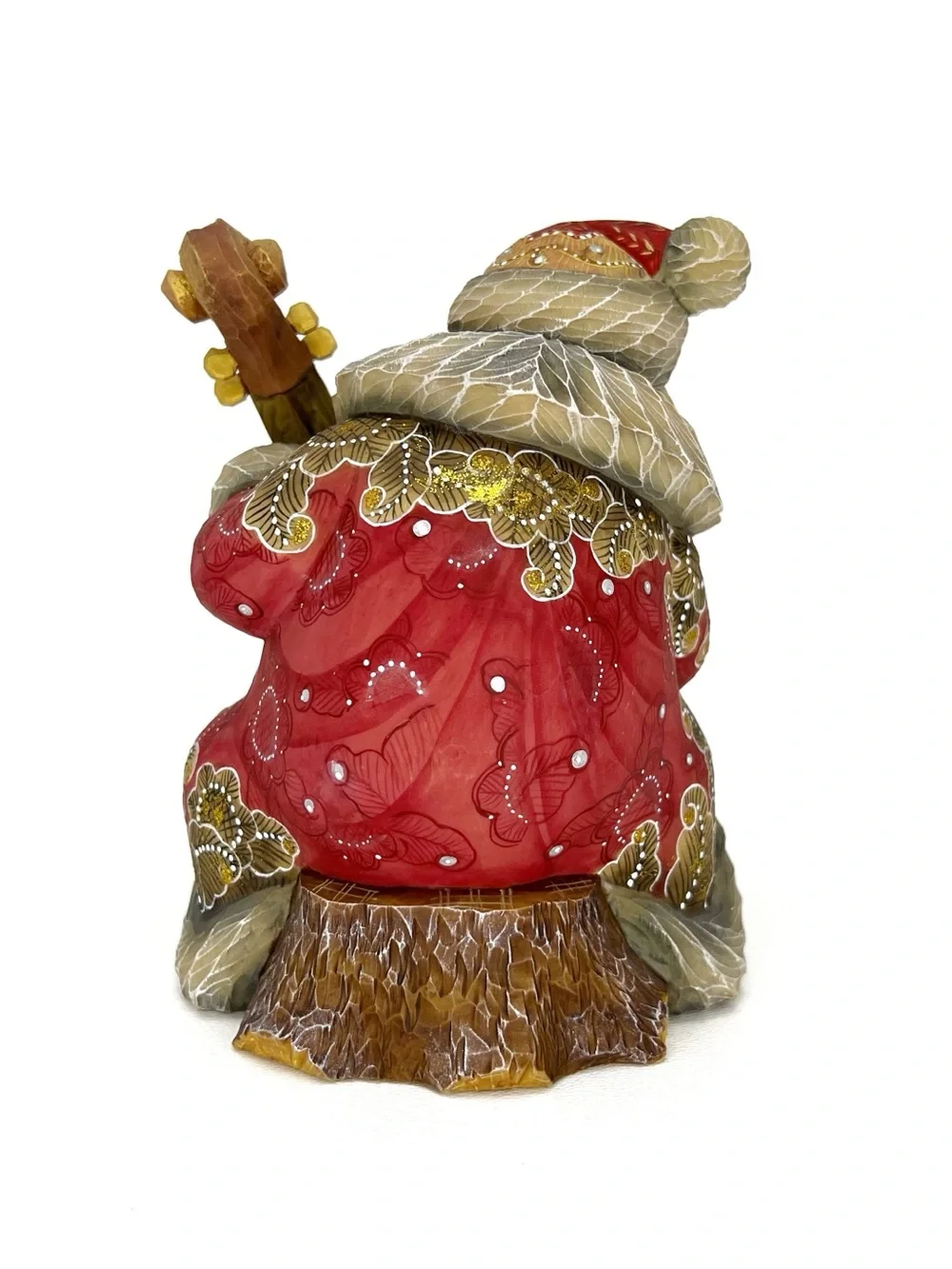 G.Debrekht Cellist Santa 2003 Hand-Painted Figurine #51481-1 Jolly Orchestra